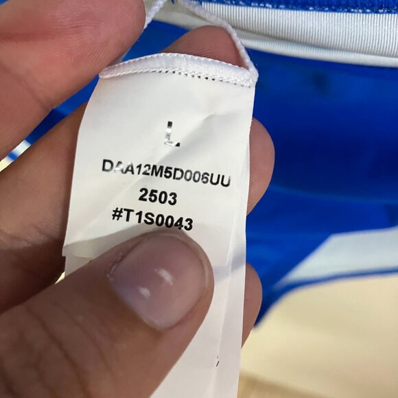 Cupshe Women's Large Chick Blue 2 Piece Tankini Swimdress Flattering Ruching - Picture 7 of 16